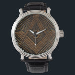 Montre Carré maçonnique et boussole<br><div class="desc">Reproduit du règlement de Henry Price Lodge</div>