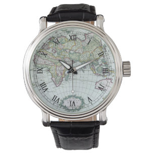 Montre Carte antique du monde du 17e siècle, Frederick De