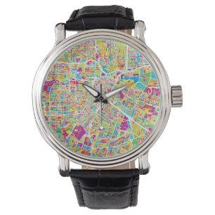 Montre Carte au néon de Houston, le Texas  