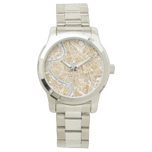 Montre Carte dorée de ville de Rome