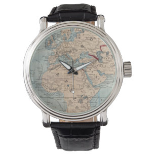 Montre Carte du monde sur la projection de Mercator
