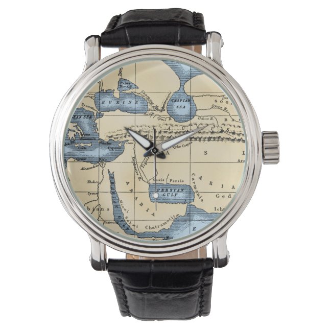 MONTRE CARTE MONDIALE : ERATOSTHENES (devant)