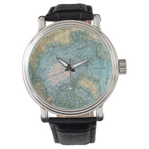 Montre Carte vintage de l'Arctique