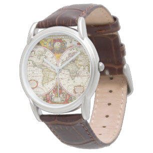 Montre Carte vintage du monde