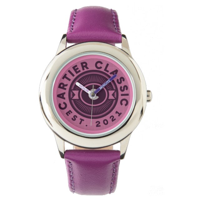 Montre Cartier Classique Signature Violet (devant)