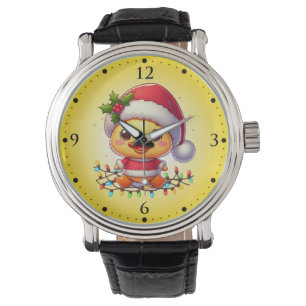 Montre Cartoon de canard de Noël Père Noël-68362