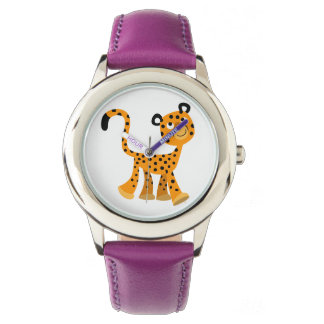 Montre Cartoon Insouciant Cute Cheetah Watch