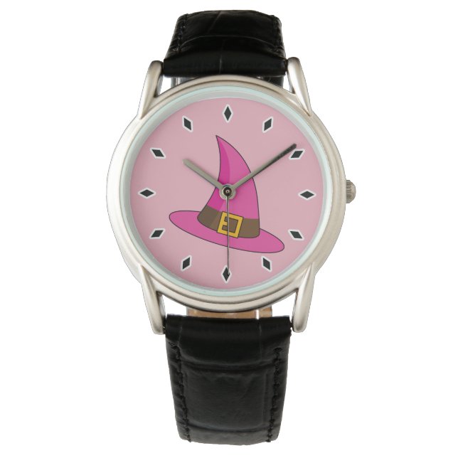 Montre Casquette de sorcière rose (devant)