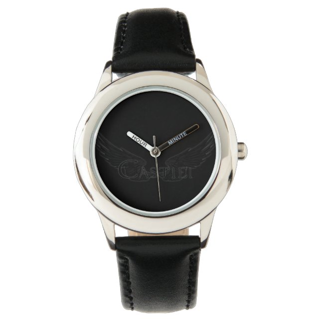 Montre Castiel Falln Avec Ailes Noir (devant)