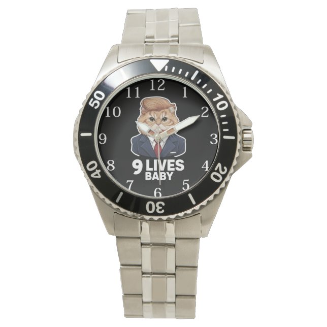 Montre Cat Trump 9 Lives Baby (devant)