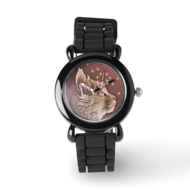 Montre Caticorn Magique Cute Unicorn Chat (Recto)
