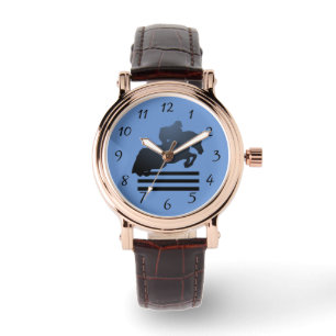 Montre  Cavalier franchissant un obstacle.     