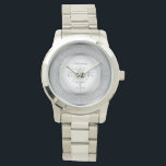 Montre Célébration du 10e anniversaire du Mariage<br><div class="desc">Le Dixième anniversaire du Mariage est un jalon dans toute relation qui mérite d'être célébrée est un jalon dans toute relation qui mérite d'être célébrée dans le style, et vous pouvez le faire avec ce design argenté (ou étain) de ton avec les mots "10ème anniversaire du Mariage" dans le rond...</div>