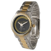 Montre Célébration du 20e anniversaire. Personnalisable . (Incliné)