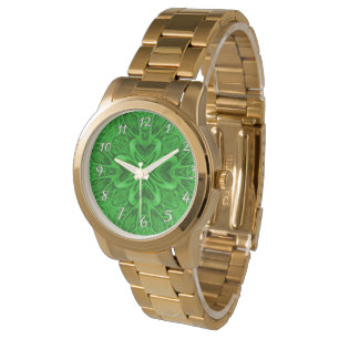 Montre Célébration Vintage Fractale Verte