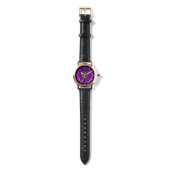 MONTRE CELTIC KNOTS FLOWER PURPLE AMÉTHYST GEMSTONES (Sangle)