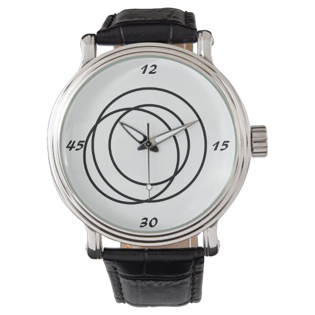 Montre cercles noirs (devant)