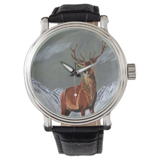 Montre cerf de neige