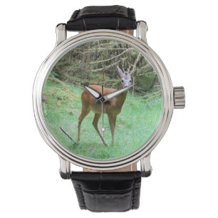 Montre Cerf Sauvage Daim – Élégant Animal de la Forêt