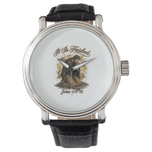 Montre C'est Fini Verset Biblique Chemise Chrétienne Vint