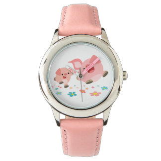 Montre C'est le printemps ! ! - Deux mignons caricaturist