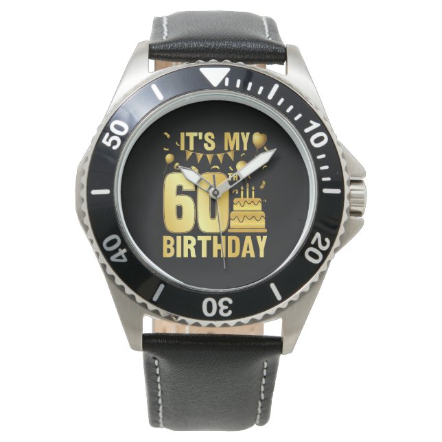 Montre C'est ma 60e fête (devant)