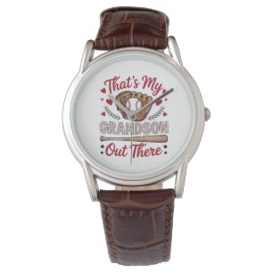 Montre C'est mon petit-fils là-bas Baseball Grand-mère