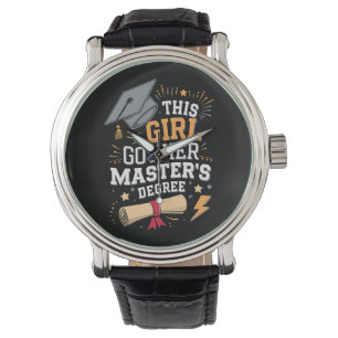 Montre Cette fille a obtenu son diplôme de master