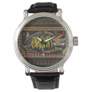 Montre Chaîne Étiquette de haricot Vegetable Pays