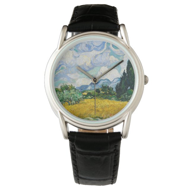 Montre Champ de blé Van Gogh avec Cyprès. Impressionnisme (devant)