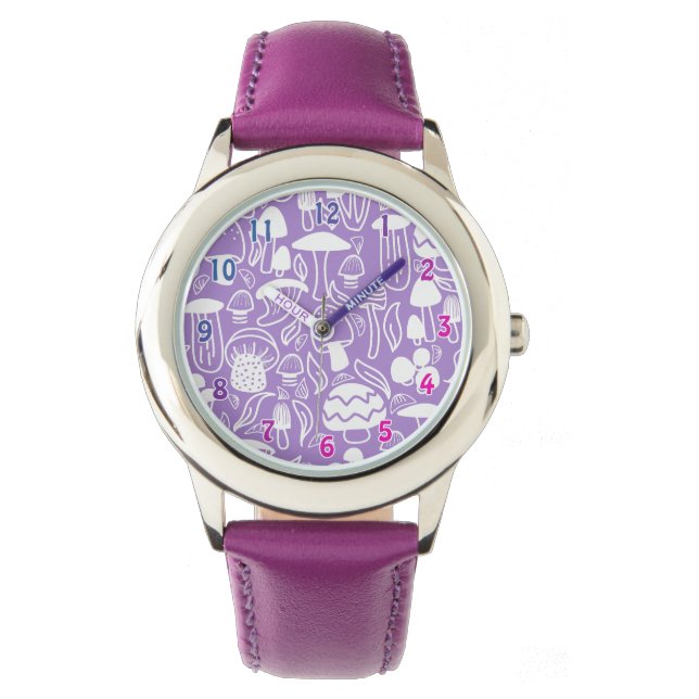 Montre Champignons Purple Girl (devant)