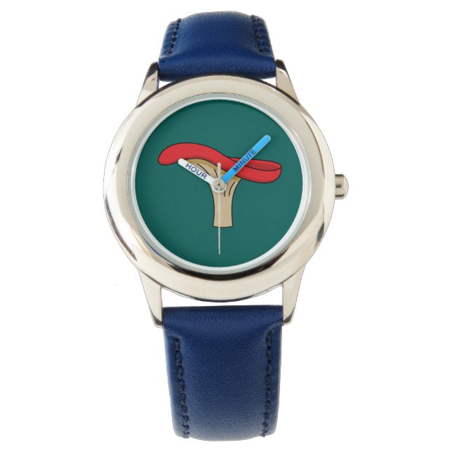 Montre Champignons rouges caricaturés (devant)