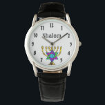 Montre Chandeliers juifs Shalom<br><div class="desc">Chandeliers juifs et cadeaux et vêtements traditionnels personnalisés</div>