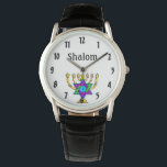 Montre Chandeliers juifs Shalom<br><div class="desc">Chandeliers juifs et cadeaux et vêtements traditionnels personnalisés</div>