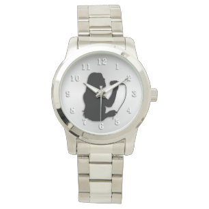 Montre Chanteur avec chiffres blancs