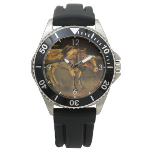 Montre Chariot avec boeuf rouge et blanc (Vincent van Gog