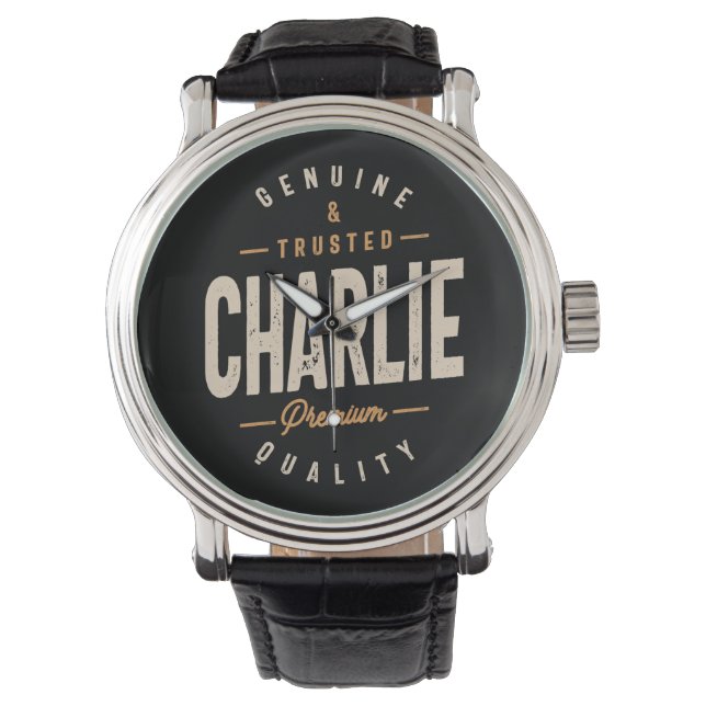 Montre Charlie Nom personnalisé - Funny Charlie (devant)