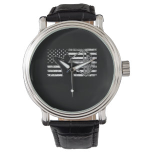 Montre Chasse Archer Drapeau Américain Bowhunting Huter