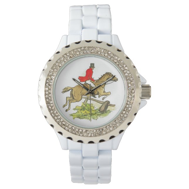 Montre Chasseur Jumper Cheval Fox Chasse Trail équitation (devant)
