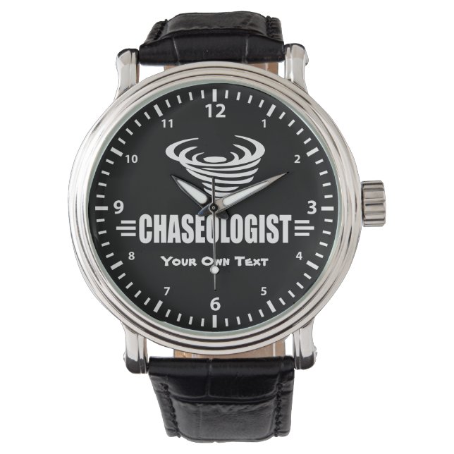 Montre Chastaologiste drôle Tornado Chaser Storm (devant)
