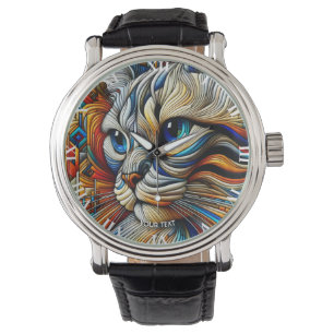 Montre Chat Art Déco Imaginaire