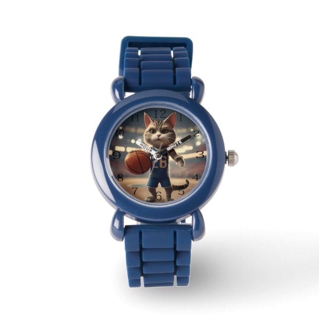 Montre Chat de basket-ball, (Recto)