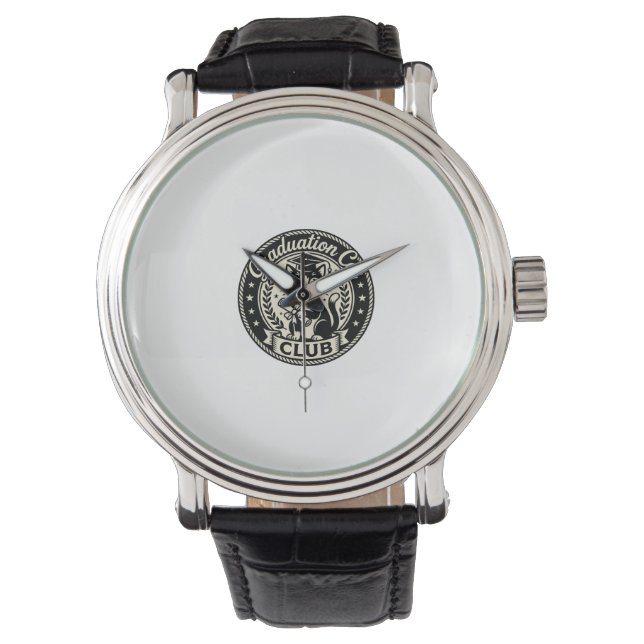 Montre Chat de fin d'études Chat drôle Graphique - Chat d (devant)