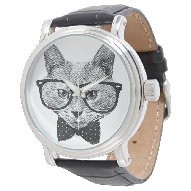 Montre Chat hippique vintage (Incliné)