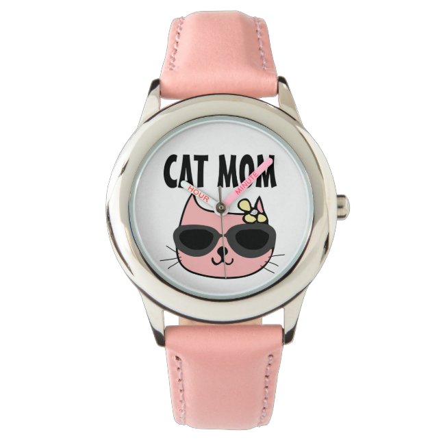 MONTRE CHAT MOM ROSE WRIST WATT (devant)