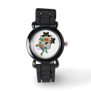 Montre Chat Peureux Halloween