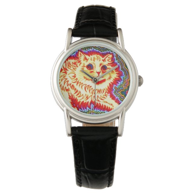 Montre Chat psychédélique (devant)
