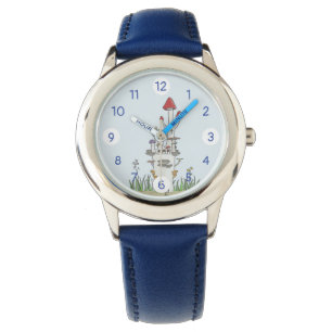 Montre Chateau aux champignons joliment dessiné
