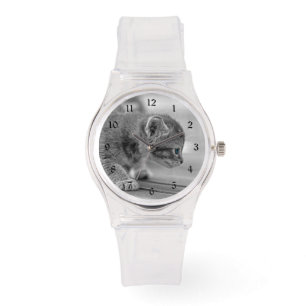 Montre Chaton de acroupissement