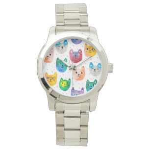 Montre Chats aquarelles et amis